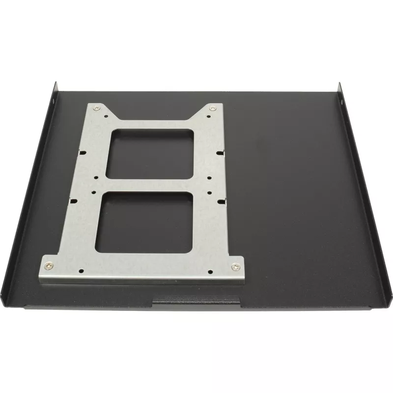 Caja de PC INTER-TECH S21 negra/plateada ATX compatible con 6 ventiladores