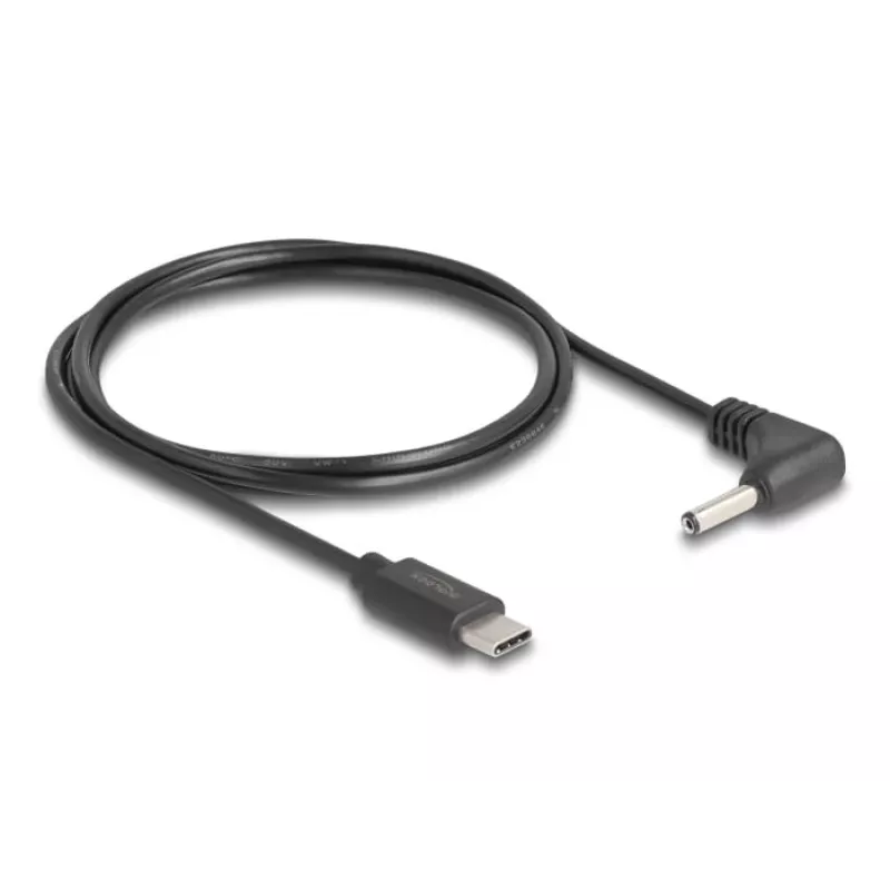 DeLOCK 85393 Cable de alimentación negro 1,5 m USB-C 3,5 x 1,35 mm