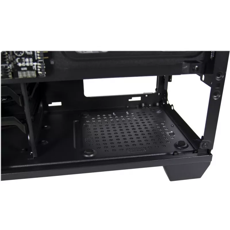 Caja INTER-TECH X-608 INFINITY MICRO, microATX, RGB, frontal y lateral de cristal templado, sin fuente de alimentación