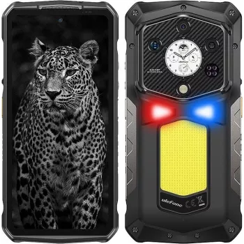 Smartphone robusto UleFone Armor 29 Ultra – pantalla FHD+ de 6,67 inch, MediaTek Dimensity 9300+, 16 GB RAM, 5G, Dual SIM, batería de 21.200 mAh, negro