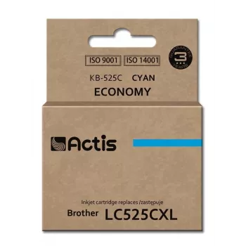 Actis KB-525C Tinta (sustituto de Brother LC525C; Estándar; 15 ml; cian)