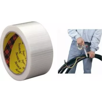 3M 89592550 cinta adhesiva apta para interior 50 m polipropileno biaxialmente orientado (BOPP), fibra de vidrio transparente