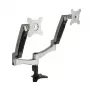 SilverStone SST-ARM22SC Soporte para dos monitores - Plata