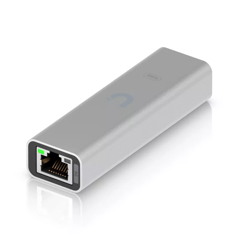 Ubiquiti Plug-and-Play, conectividad de red 5GbE por Ethernet sin interrupciones (UACC-ADAPTER-RJ45-USBC-5GE)