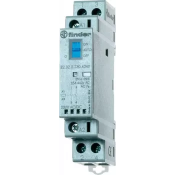 Contactor de instalación para carril de 35 mm Finder 22.32.0.024.1440 2 NC (22.32.0.024.1440)