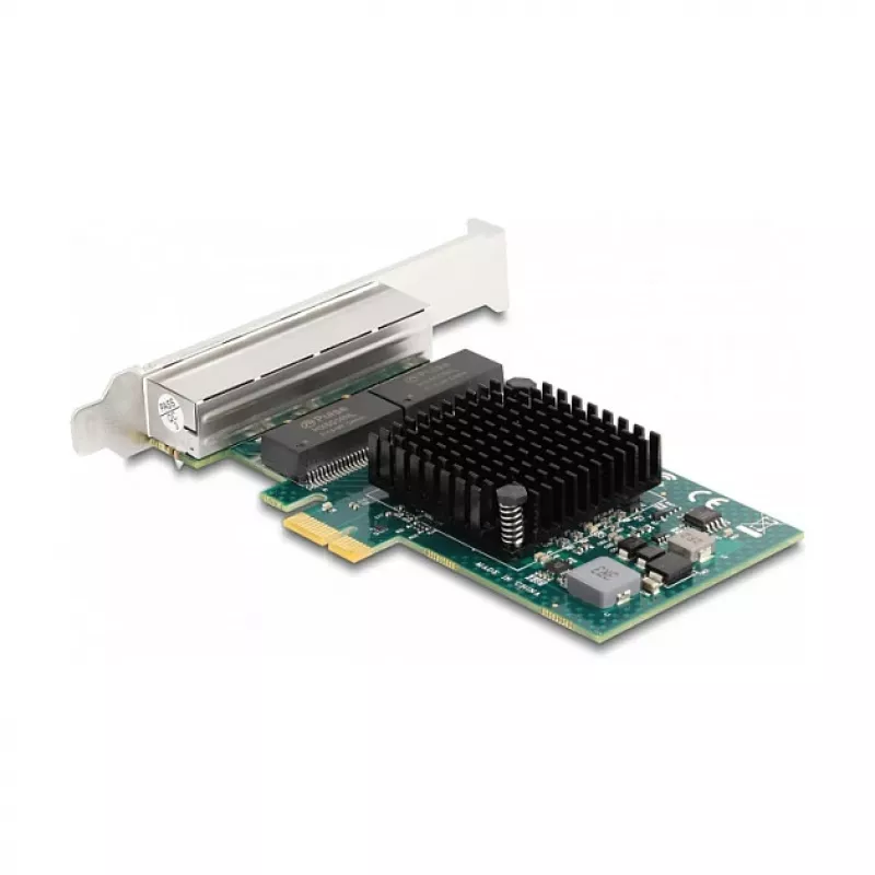 Tarjeta DeLOCK PCI Express x1 a 4 x RJ45 Gigabit LAN BCM