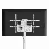 Soporte de TV de suelo GEMBIRD TVS-86TR-01-W para televisores de 37–86 pulgadas, blanco, giratorio e inclinable, VESA 200x200–600x400, carga máx. 50 kg