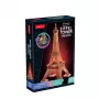 Puzle 3D Cubicfun Torre Eiffel Night Edition LED de cubicfun modelo 306-L534H – puzle arquitectónico 3D iluminado