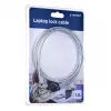 Candado de cable Gembird LK-K-01 para portátiles (candado de llave) 1,8 m