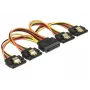 Cable SATA DeLOCK 60156 0,15 m SATA 15 polos 4 x SATA 15 polos Multicolor