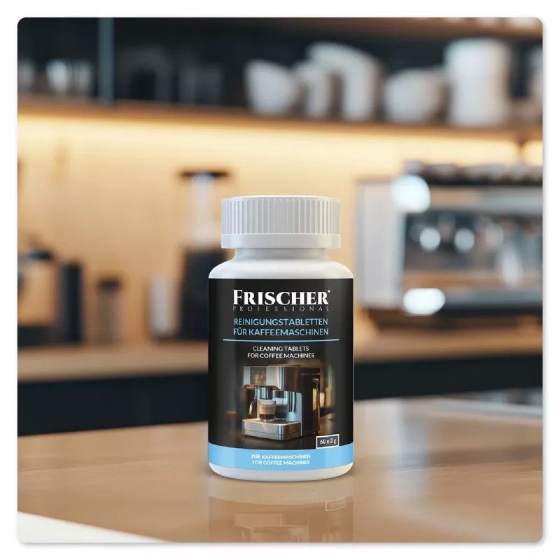 Pastillas limpiadoras para cafeteras Frischer 60 uds.