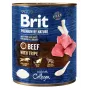 Brit Premium by Nature comida húmeda para perros, vacuno con callos, 800 g