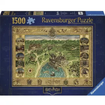 Puzle Ravensburger Hogwarts mapa 1500 piezas – Ravensburger 1500 piezas