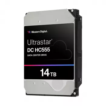 WD Ultrastar DC HC555 - Disco duro - Centro de datos - 14TB - Interno - 3,5 (8,9 cm) - SATA 6Gb/s - 7200 rpm - Búfer: 512MB (0B48721)