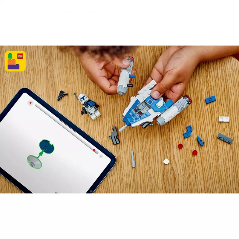 LEGO Star Wars Captain Rex Y-Wing Microfighter, pieza de coleccionista: juguete de nave espacial de las Guerras Clon con una minifigura de personaje para niños a partir de 6 años