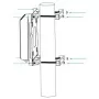 ALLNET ALL-SGO83-Pole-Kit switch no gestionable para exterior, 3 puertos Gigabit, 100W, incl. kit de montaje en poste