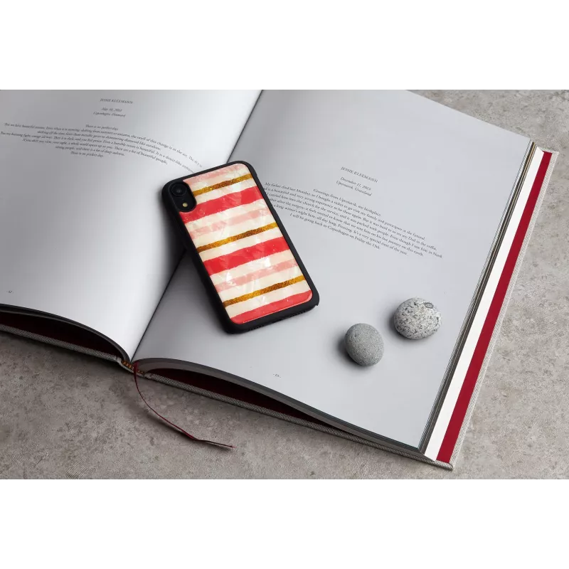 Funda para smartphone iKins para iPhone XR — diseño short cake, negra