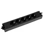 BACHMANN STEP BASE Regleta de 5 tomas Schuko, negra (906.18821)