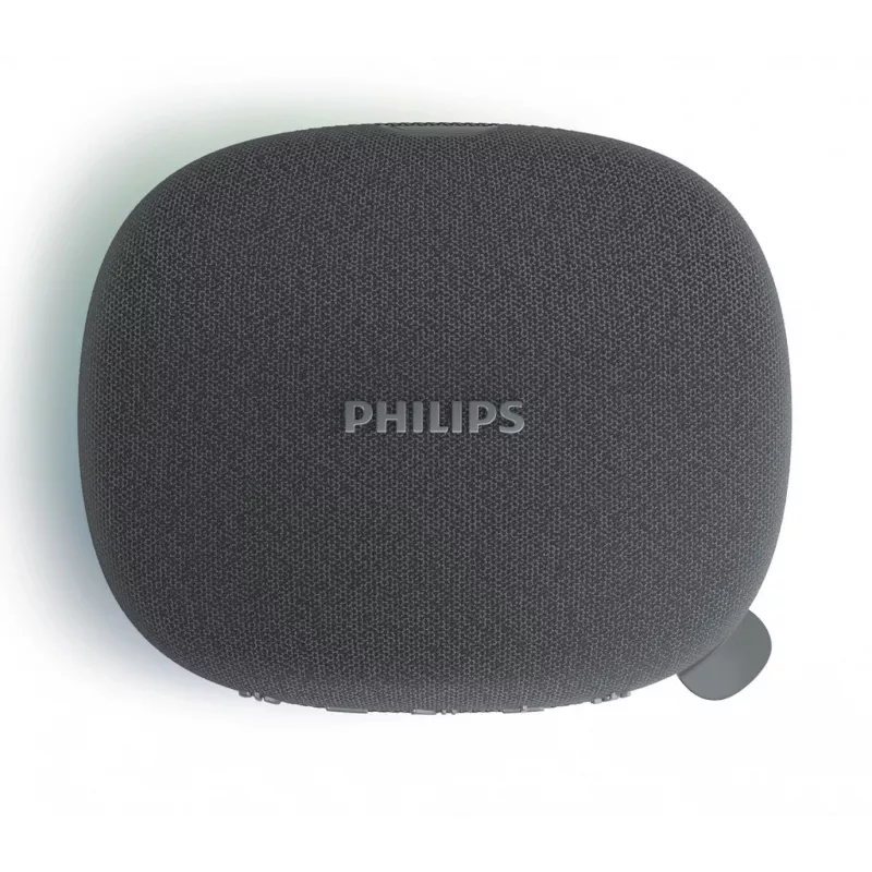 Altavoz Bluetooth Philips TAS2307BK/00 con luces integradas, reproducción de audio inalámbrica