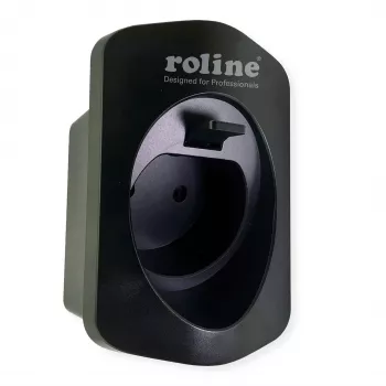 Soporte de pared ROLINE para cable de carga de coche eléctrico, con soporte para cable y mecanismo de bloqueo (19.08.0090)
