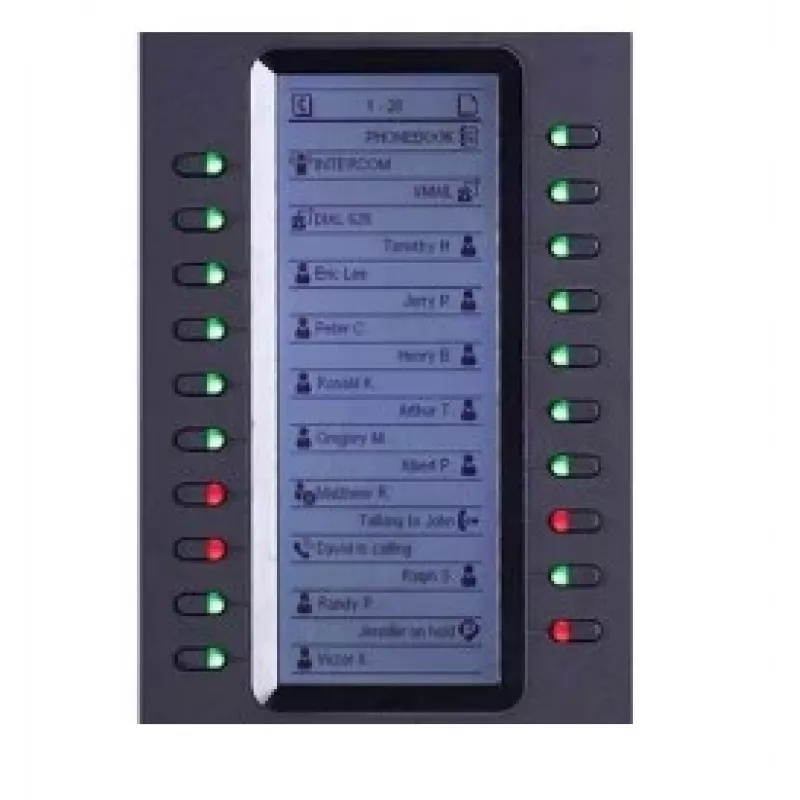 Grandstream Networks GXP2200EXT Módulo de extensión IP Negro 20 teclas