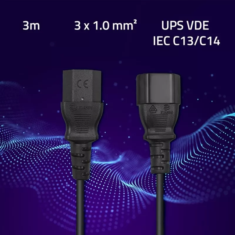 Cable de alimentación Qoltec 53898