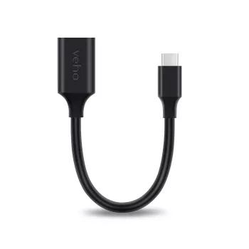Adaptador USB-C a USB 3.1 Veho VCL-220-USBCA, diseño compacto, USB-C a USB-A