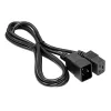Cable de extensión para servidor Akyga AK-UP-03 IEC C20 a C19, 1,8 m, negro