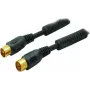 Cable de antena ShiverPeaks 80204-128-GS, 100% apantallado, contactos dorados