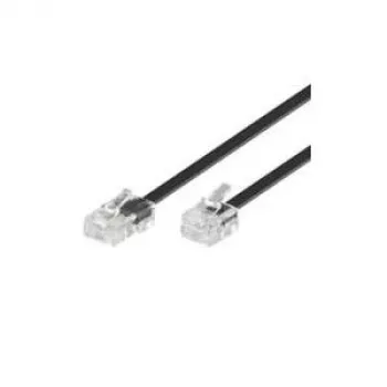 Wentronic cable RJ-11/RJ-45 de 6m - RJ-11 - RJ-45 - macho/macho - negro - TEL 6P4C-8P4C (68577)