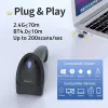 Lector de códigos de barras QOLTEC 50880 1D/2D USB — Lector de mano con interfaz USB
