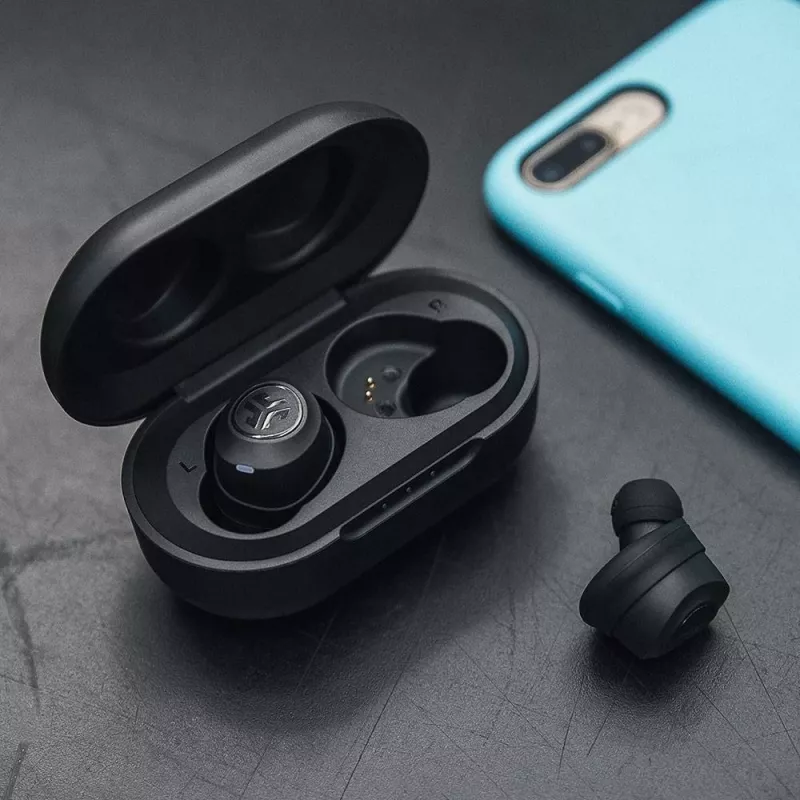 JLab JBuds Air Auriculares True inalámbricos In-Ear USB Type-A Bluetooth Negro (IEUEBJBUDSAIRRBLK82)