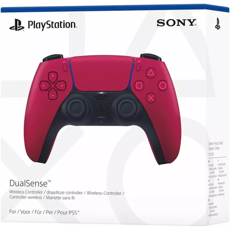 Mando Sony DualSense v3 rojo — Bluetooth/USB, USB-C, batería integrada, PS5, 160×106×66 mm