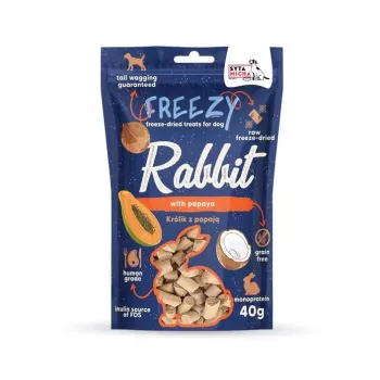 SYTA MICHA Freezy Rabbit con Papaya - Snack para perros - 40 g
