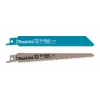 Makita DJR187Z sierra de sable a batería, 18 V Li-Ion, carrera de 32 mm, 2.300–3.000 carreras/min, sin batería, negro/azul