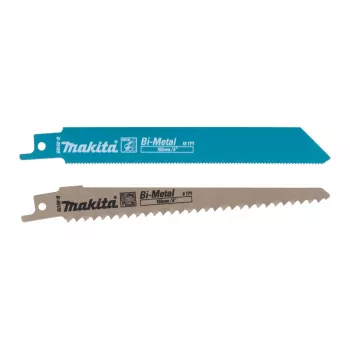 Sierra de sable Makita DJR187Z, 18V Li-Ion, carrera 32 mm, velocidad de carrera 2.300–3.000 min⁻¹, profundidad de corte madera 255 mm, metal 130 mm