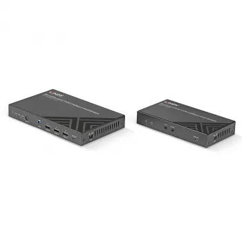 Extensor KVM Lindy 70m Cat.6A HDMI 4K60 y Type C HDBaseT 3.0