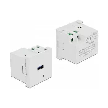 DeLock 81311 módulo de puerto de carga Easy 45 USB Type-A, 3 A, blanco
