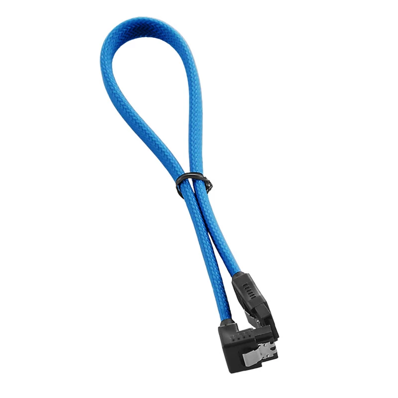 Cable ModMesh SATA-3 con conector acodado 30 cm - azul claro - cable - digital/datos (CM-CAB-RSAT-N30KLB-R)