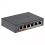 Switch de red Hikvision DS-3E0106P-E/M(B) — switch Ethernet PoE de 6 puertos