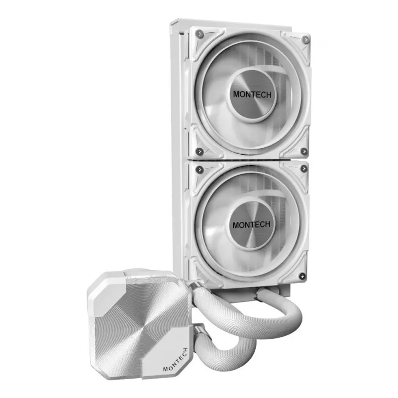 Montech HyperFlow Silent 240 refrigeración líquida todo en uno para procesador 12 cm blanco 1 ud.