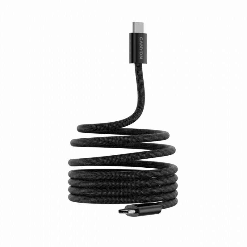 CANYON Cable OnWire 60MG C-C 60W magnético trenzado 1m negro