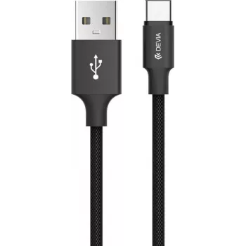 Cable USB Micro Devia Pheez-Serie 5V 2,4A 1m Rojo