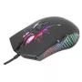 Manhattan ratón gaming con LED, con cable, siete botones, rueda de desplazamiento, 7200 dpi, negro con iluminación LED, tres años de garantía