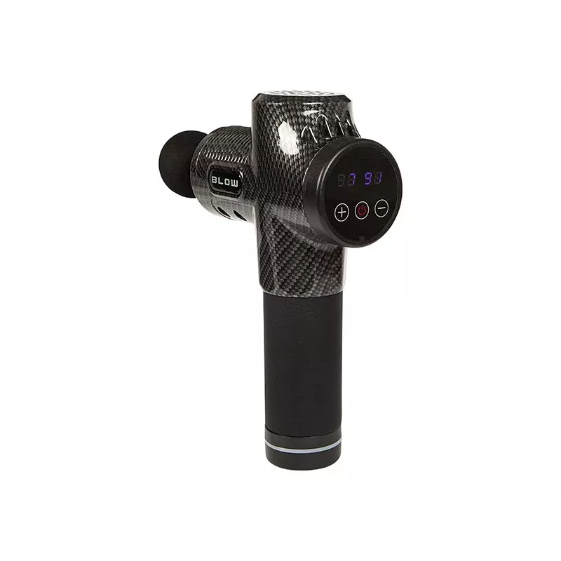 BLOW Wave 4000 44-340# pistola de masaje, 30 velocidades, 10 cabezales, 100 W, pantalla táctil LCD, USB-C, negra