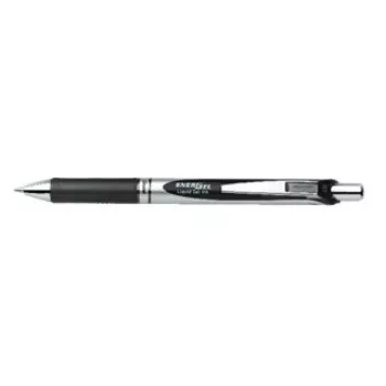 Bolígrafo retráctil con clip Pentel Energel XM Clic Negro