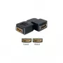 Adaptador de conector HDMI hembra DeLOCK 65078 90° izquierda negro