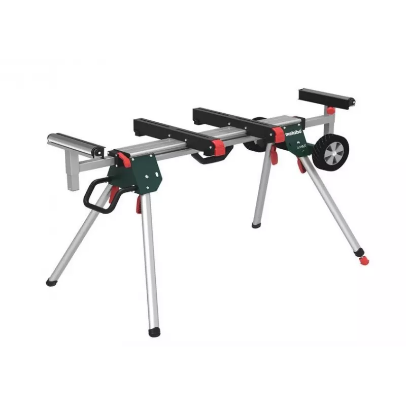 Soporte para sierras de ingletear y tronzar Metabo 629005000 verde acero inoxidable 4 patas