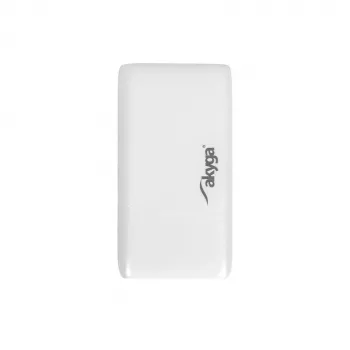 Akyga AK-CH-32 cargador USB-C GaN plano 65 W, 2 x USB-C PD, blanco