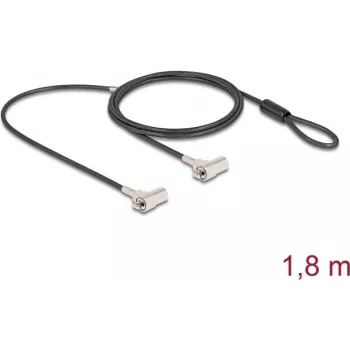 Cable de seguridad Navilock 20934 negro plata 1,8 m con cierre de llave
